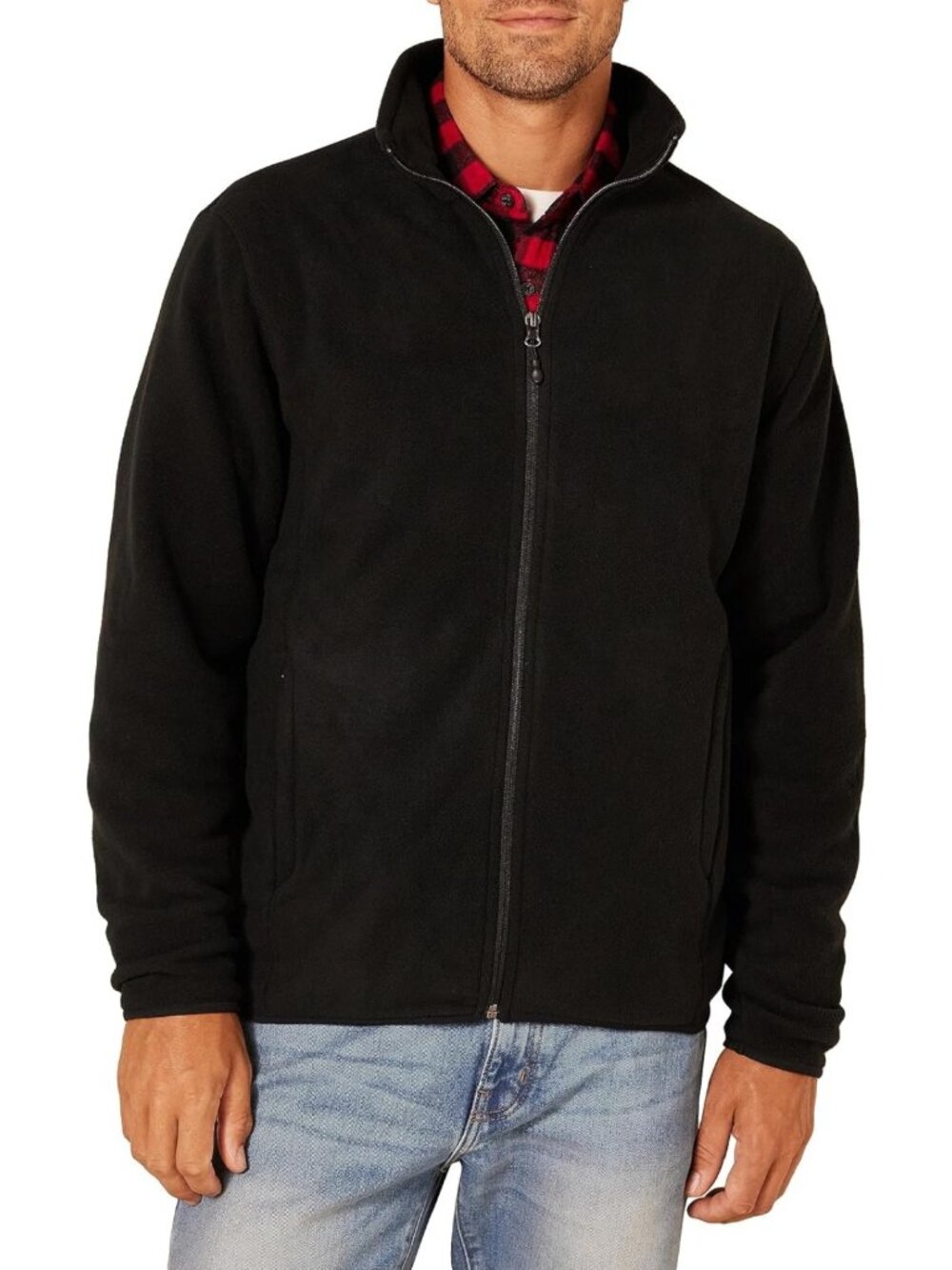 Cozy Full-Zip Polar Fleece Jacket for Men - Big & Tall Sizes Available, Warm